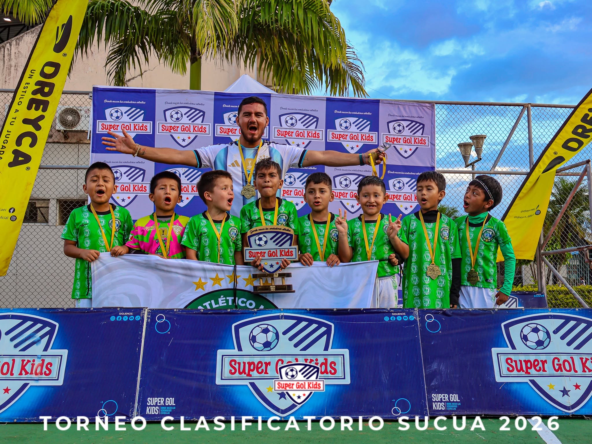 Premiacion del equipo campeon - Torneo Clasificatorio Sucua 2026